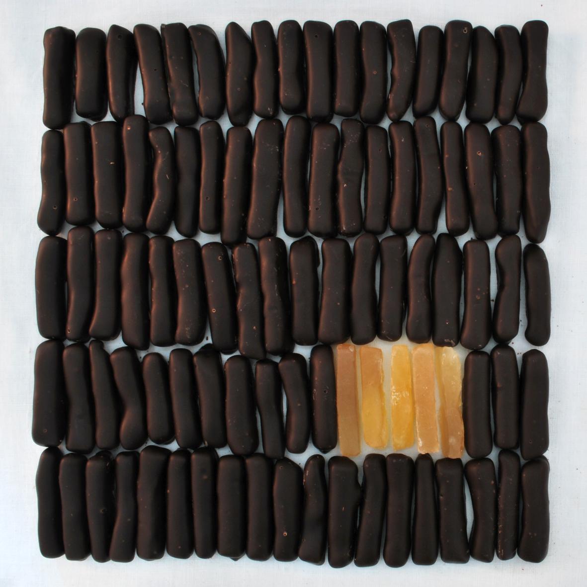 Ingwer schokoliert und kandiert