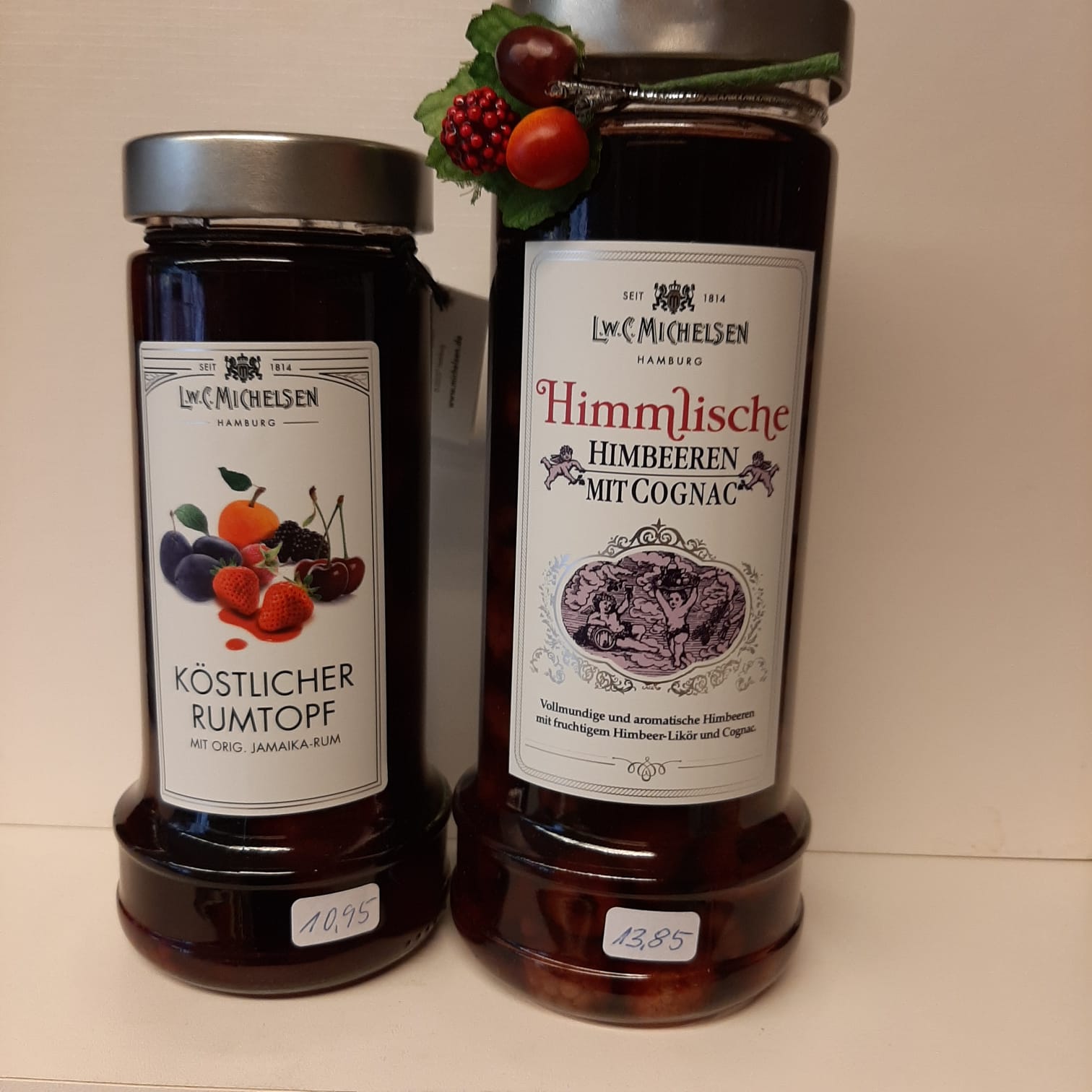 Michelsen, köstlicher Rumtopf und himmliche Himbeeren