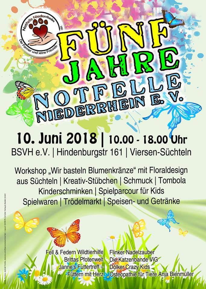 ACHTUNG SONNTAG 10.06.2018 sind wir in Süchteln bei Notfelle