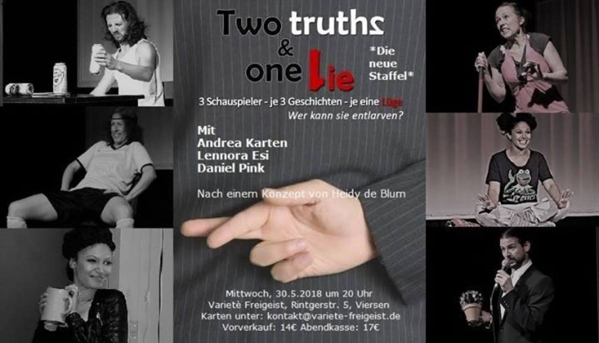 Veranstaltungsbild zu Two Truths & One Lie Veranstaltungsbild zu Two Truths & One Lie