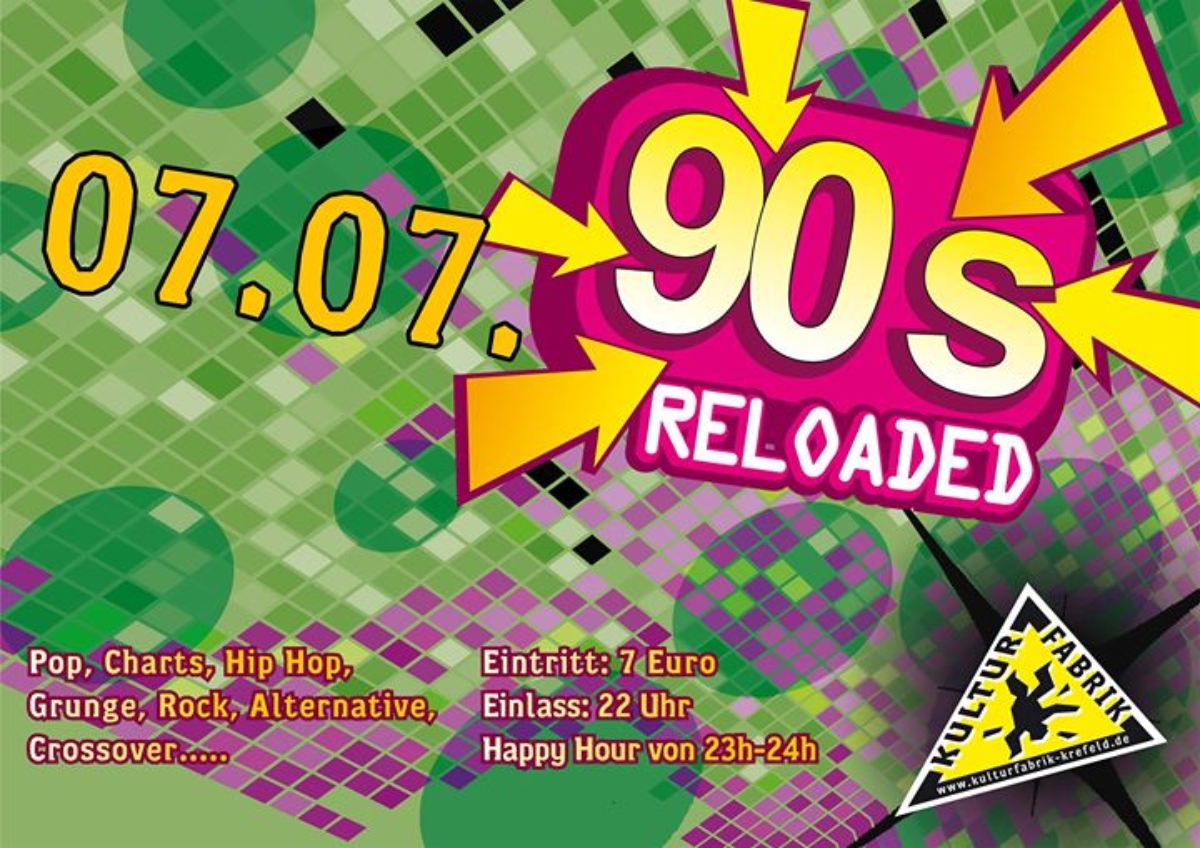 Veranstaltungsbild zu 90s Reloaded Veranstaltungsbild zu 90s Reloaded