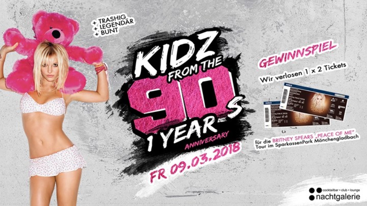 1 JAHR Kidz from the 90s | Die 90er und Trash Party I FR 09.03 - Foto ©