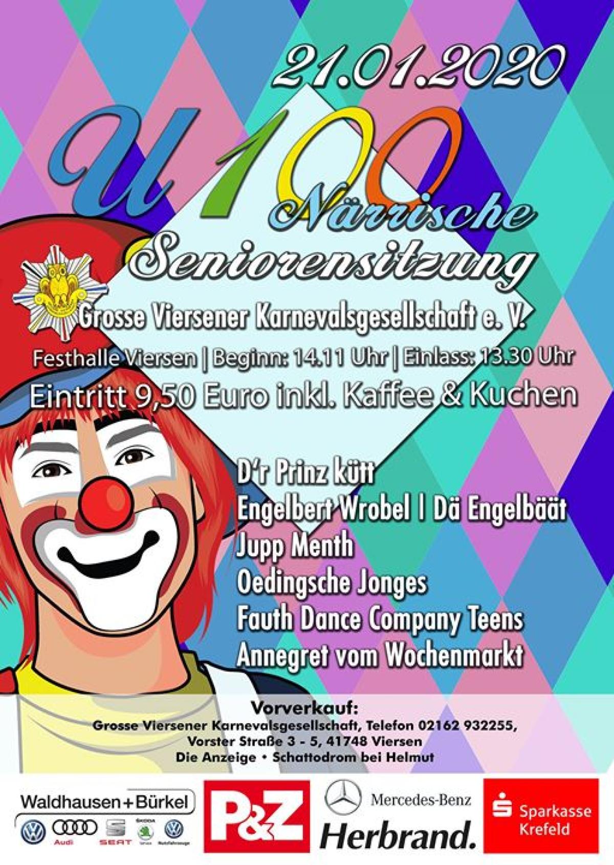 U100 - Närrische Seniorensitzung - Foto ©
